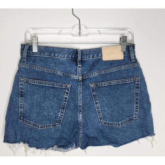 Everlane Shorts Womens 28 Denim The Cheeky High Rise Cutoff Frayed Hem - Picture 4 of 6